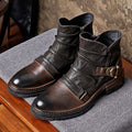 Matteo - Brown Men's Shoes with Laces Martin