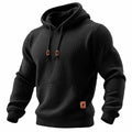 Daniel - Men's Sports T-shirt with Long Sleeves, Textured Fabric, and Hood