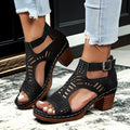 Nova™ | Cutout Block Heel Sandals