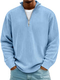Auburn | Men's Half Zip Sweater - Keeps Its Shape