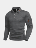 Logan | LONG SLEEVE TEXTURED POLO