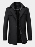 Samuel | Elegant Structured Overcoat for Men