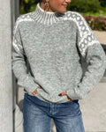 Azalea | Women's Mock Neck Long Sleeve Sweater