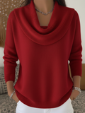 Cordelia | Women's Cowl Neck Long Sleeve Sweater