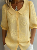 Blakely | Women's Floral Blouse - Long Sleeve