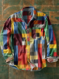 Montgomery | Men's Patchwork Shirt - Bold Colors