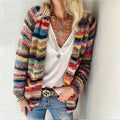 Evangeline | Women's Open Front Striped Cardigan