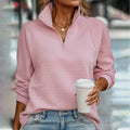 Kaia | Women's Half Zip Ribbed Pullover