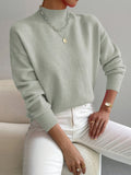 Kendra | Women's Mock Neck Long Sleeve Sweater