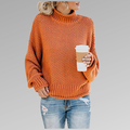 Cordelia | Women's Turtleneck Sweater - Oversized