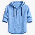 Ford | Men's Hooded Shirt - Placket & Drawcords