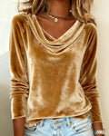 Ophelia | Women's Cowl Neck Long Sleeve Top