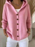 Tabitha | Women's Hooded Button Cardigan