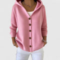 Thalassa | Women's Hooded Button Front Cardigan